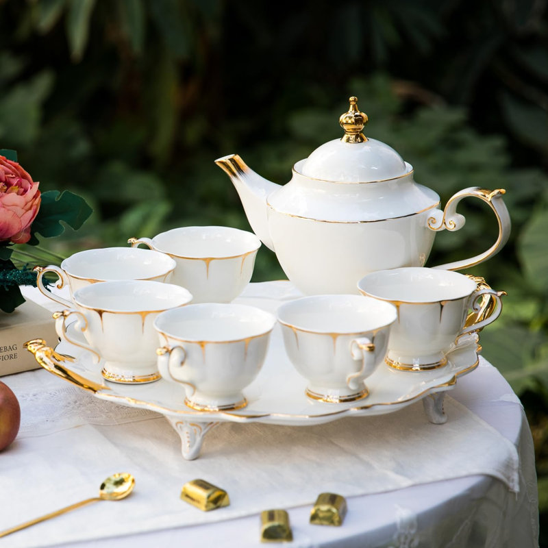 Exquisite bone china tea set