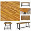 Ensemble de salle à manger d'extérieur moderne 7 pièces avec chaises empilables et table en bois d'acacia durable-429242988