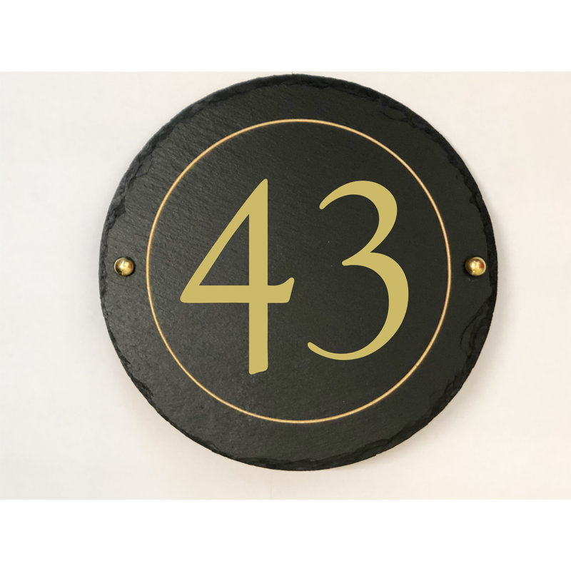Easingwold 24cm H Stone House Number, 43