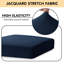 Housse pour causeuse à coussins carrés texturés-322053572