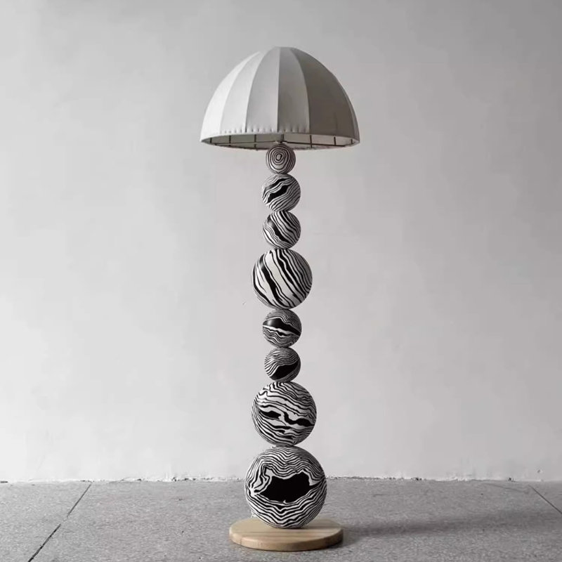 Solid Wood Living Room Creative Floor Lamp
