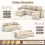 Corner Sofa Bed, U-shaped Sleeper Sectional Couch Bed, 3-in-1 Convertible Pull Out Sofa Bed With Adjustable Backrest, Storage, Usb And Cup Holder For Living Room-591668793