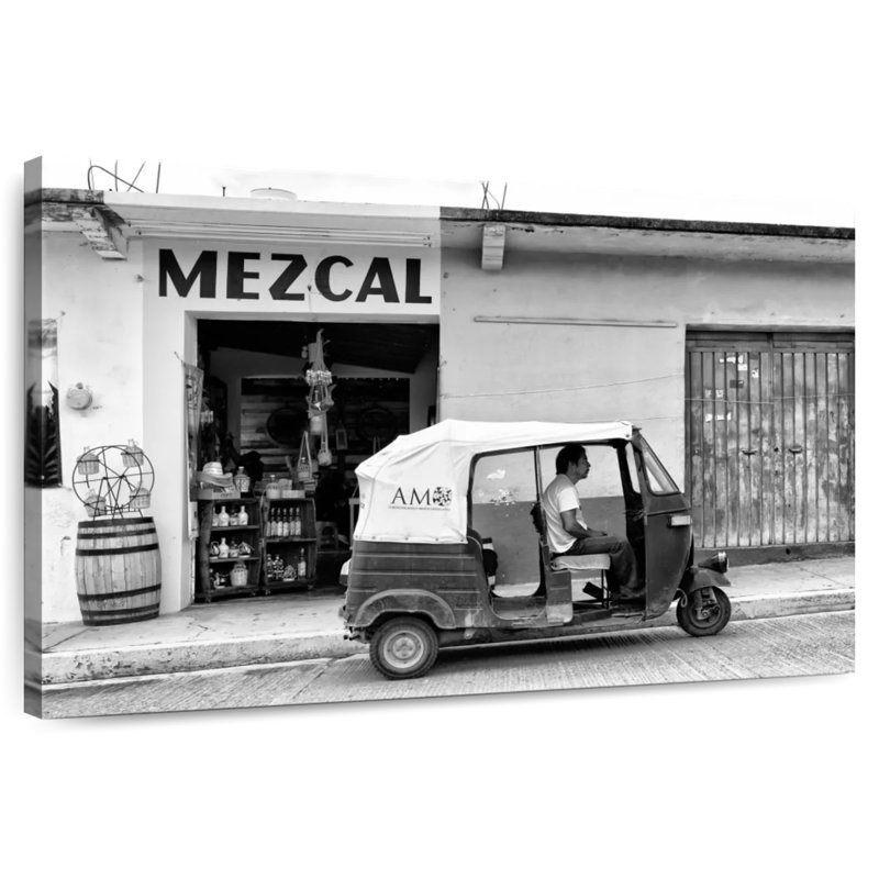 Collection Mehar Viva Mexico BW - Mezcal Tuk Tuk, H 26 po x l 39 po