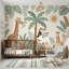 Décoration murale amovible pour chambre d'enfant Girafe tropicale-1957774670-1957774669