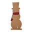 Enseigne de bonhomme de neige en métal et bois 36 "H 36" 