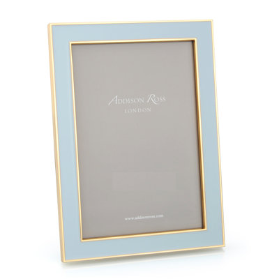 4x6 15mm Powder Blue & Gold