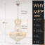 Modern Luxury Empire 13-lights Crystal Chandelier Dimmable