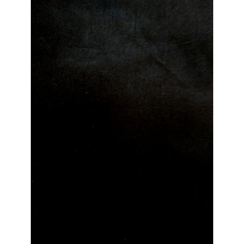Panneau de rideau simple occultant deux couches de couleur unie à oeillets Grote, Noir