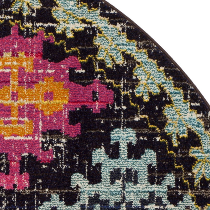 Isabea Performance Oriental Rug, Round 6'7"