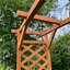160cm W x 42cm D Solid Wood Arbour in Tan