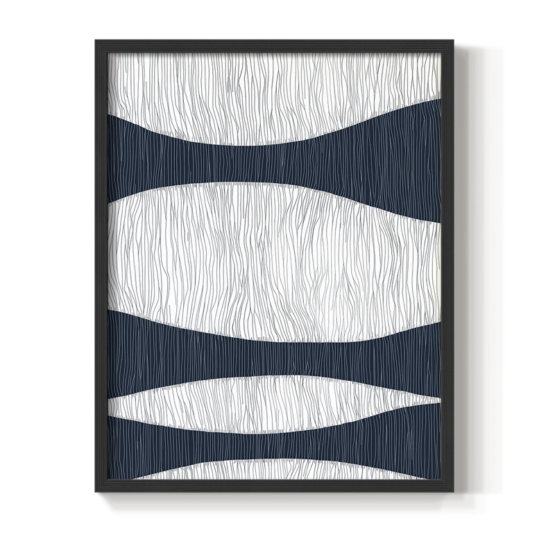 "ABSTRACT Series DCC XXXVII" par J Paul, Noir, noir, noir, noir, H 11 po x l 9 po