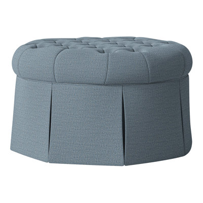 Alma 35" Tufted Round Cocktail Ottoman