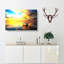 Boat Upon A Lake During Sunrise In Abstract - Wrapped Canvas Painting-55315552