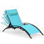 Ensemble de chaises longues inclinables 71,46 po avec coussins-422563369