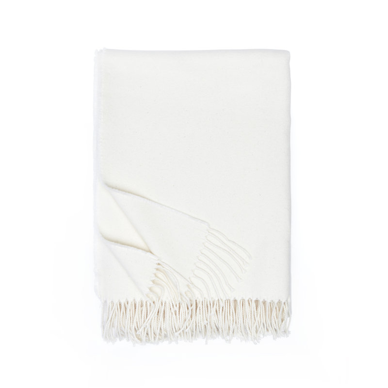 Hand Woven Throw Blanket, Ivory