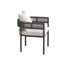 Ensemble de salle à manger 7 pièces pour l'extérieur avec table de salle à manger rectangulaire en faux bois 63 po et 6 chaises en rotin PE-570479025