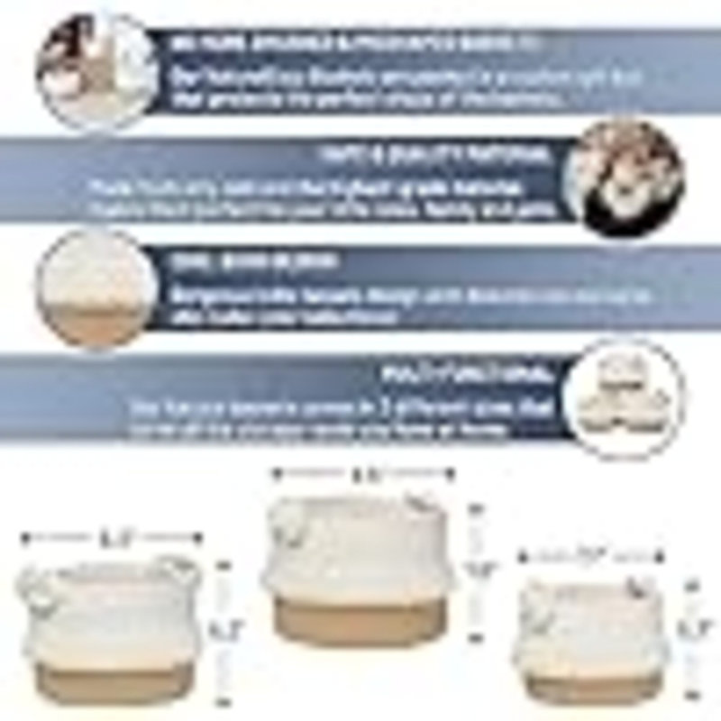 3-Piece Decorative Storage Basket Set – Cotton Rope Small Woven Baskets For Organizing For Nursery Baby Stuff, Gift, Vanity, Montessori, Dog Cat Toy Bin, Planter, Bathroom Shelves