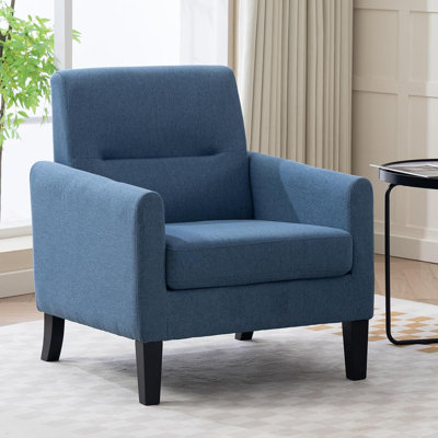 Accent Chair, Modern Living Room Chairs Comfy Reading Chair With Upholstered Cushion