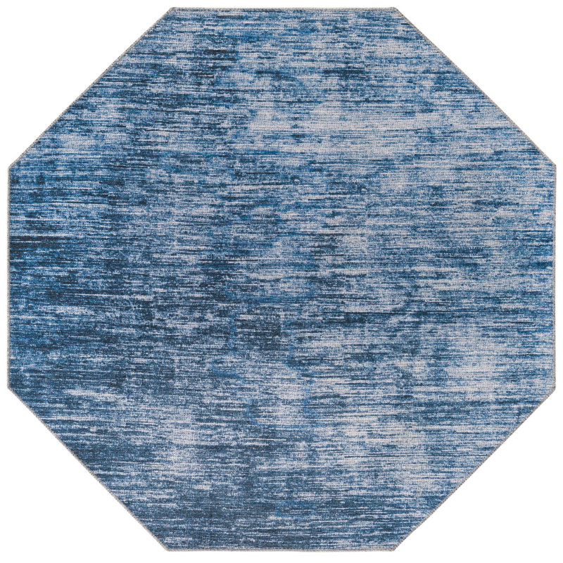 Ikhasa Chenille Abstract Indoor Rug, Octagon 5'