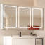 Armoire à pharmacie 60 pi x 30 po à DEL à double porte avec armoires à pharmacie pour salle de bain avec désembuage de miroir