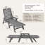 Chaise longue d'extérieur inclinable réglable à 6 positions-517710302