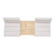 Lujane Teak 4pc Outdoor Patio Seating Set with Cushions