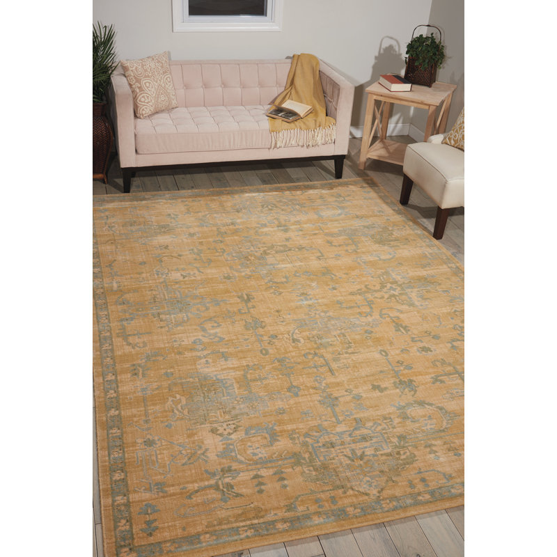 Moroccan Southwestern Area Rug in Sand, Rectangle 7'3" x 9'9"