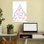 «Cutechristmastree», fantaisie abstraite, arbre de Noël contemporain, paysage d'hiver, reproduction d'art mural