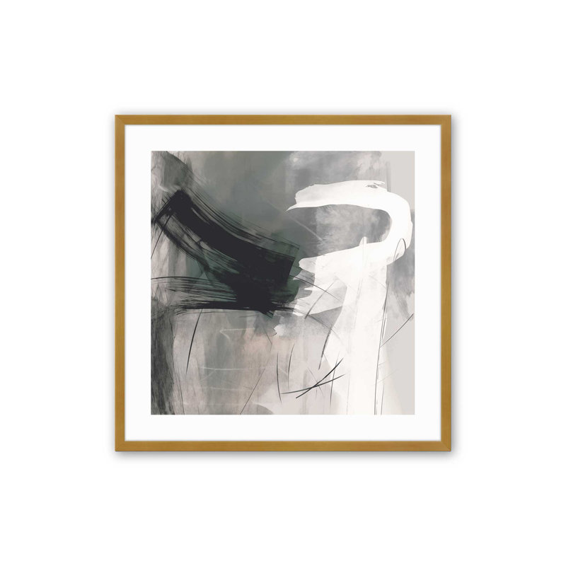 Toile Vortex Vision II, Cadre photo simple or poli, H 13,75 po x l 13,75 po