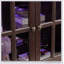 Vitrine à DEL avec vitrine antique avec portes en verre et tablettes réglables-123858821