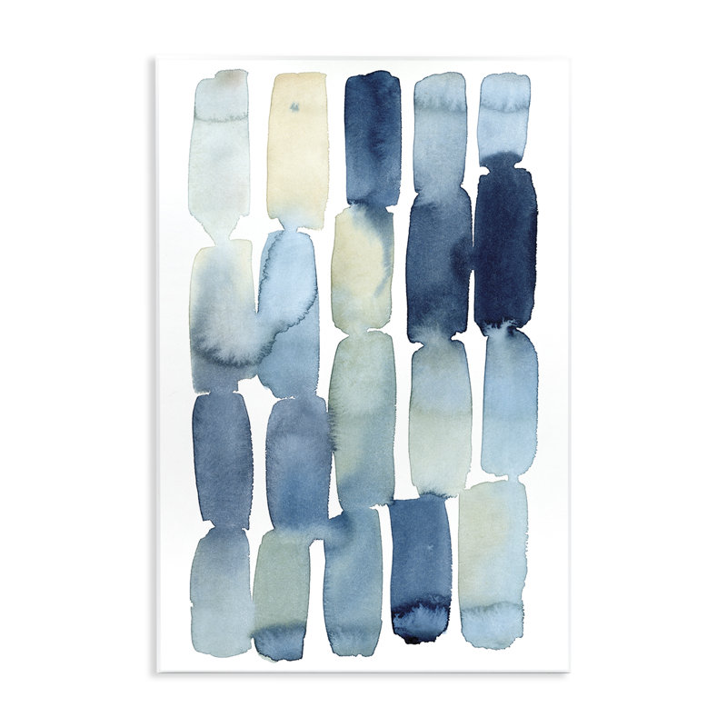 «Beach Inspired Abstraction Watercolor Block Shapes» par Grace Popp, Plaque murale, H 15 po x l 10 po