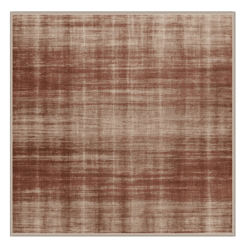 Tapis brun lavable à la machine, Carré 3 pi