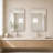 30x40 Inch  Bathroom Vanity Mirror - Frameless, Wall-Mounted, Anti-Corrosion & Rust-Resistant, Durable Vanity Mirror for Modern Bathroom Decor