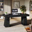 Bureau 55 po avec double caisson, bureau de direction simple-175197299