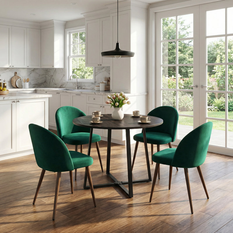Ensemble repas 35,4 po Loralea, Vert, Espresso