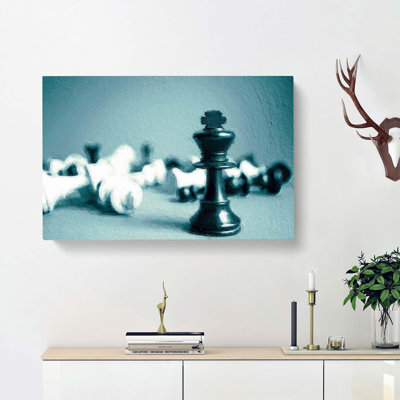 A Chess Battle - Wrapped Canvas Painting