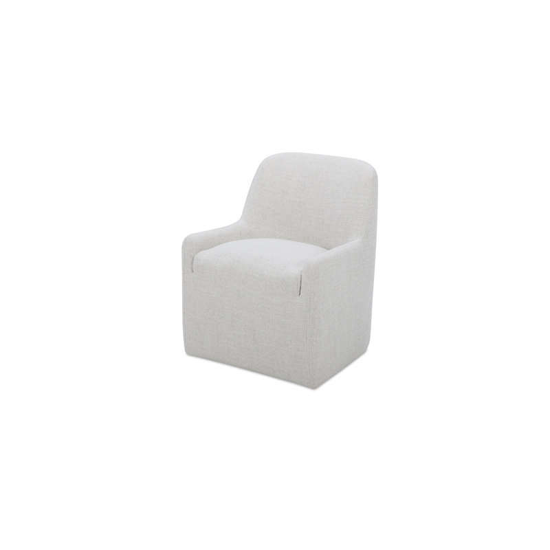 Maisie Rolling Dining Chair Slate Blue, Beige