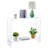30" Acrylic Console Table with Shelf