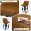Tabourets de bar et de comptoir Loriell avec structure en bois massif-1010717033-1010717045-1010647124