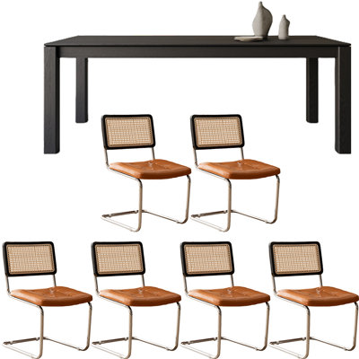 Ensemble de salle à manger Black Wood