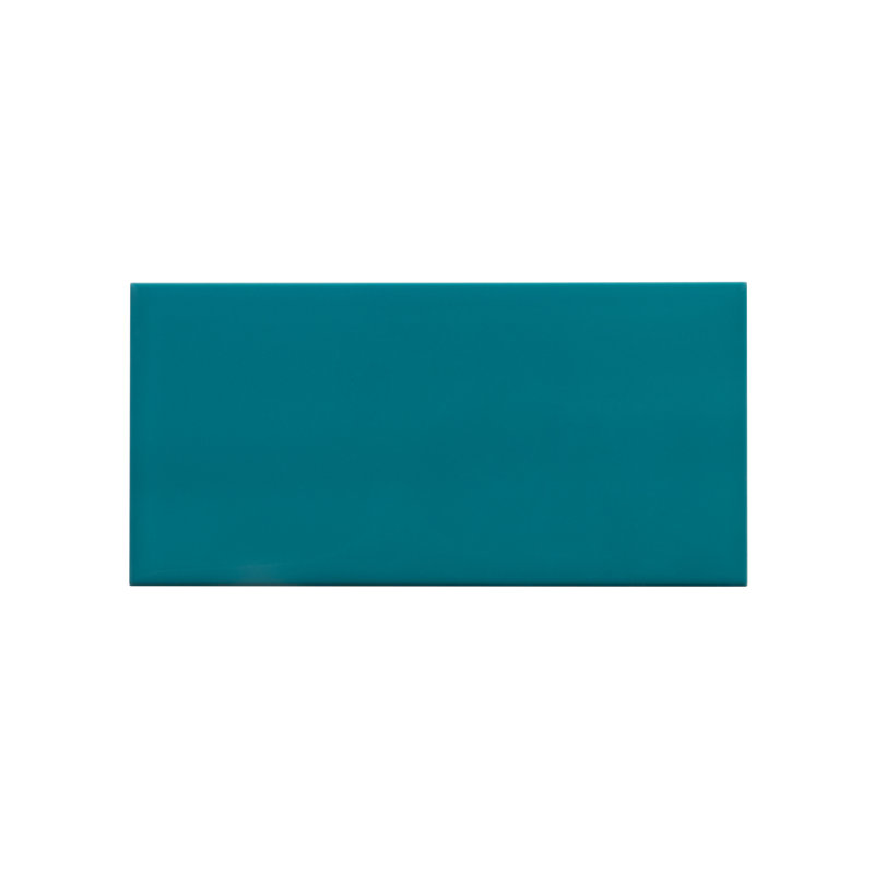 Value Series 4" x 8" Straight Edge Ceramic Subway Tile, Ocean Blue