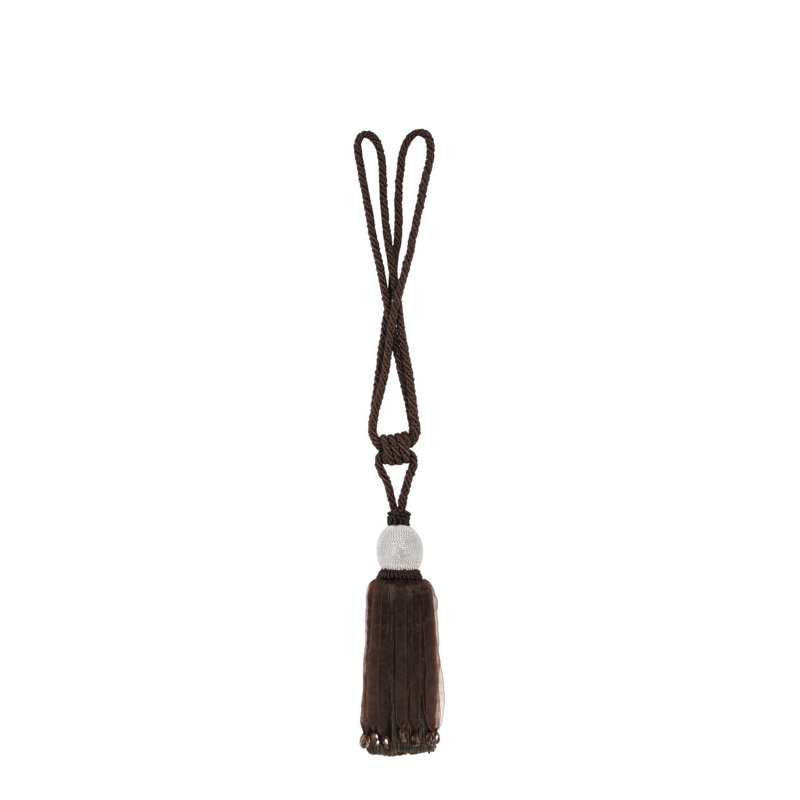 Mcallier Polyester Curtain Tieback, Brown