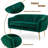 Velvet Sofa Couch With Gold Finished Legs-301158731