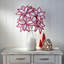 22" Candy With Snow Glitter Poinsettia Stem