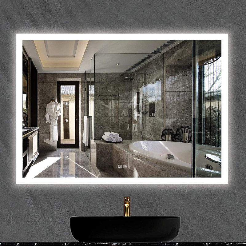 Naliyah Flat Wall Mirror, 42" x 30"