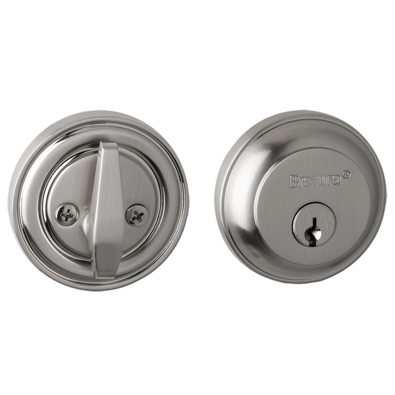 Elite Electronic Single Cylinder Deadbolt, Satin Nickel