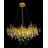 Iqarar 15 - Light Teardrop Modern Linear Chandelier with Crystal Accents