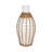 Vase Pottery and Terracotta Coastal Rope-Wrapped Detail 18-Inch White Decorative Accent for Home Office Bedroom Living Room Display.