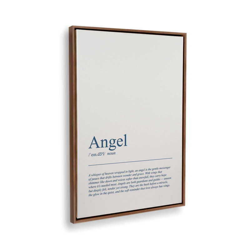 Reproduction d'art sur toile The Grace of Angels, Noyer, H 18,75 po x l 12,75 po
