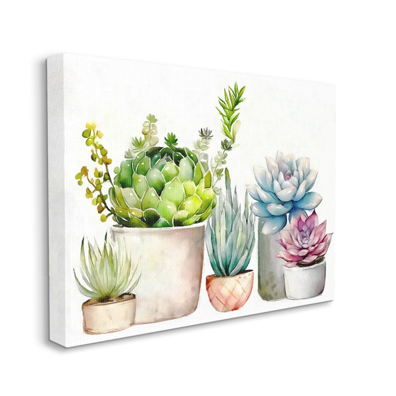 "Au-769-Canvas, plantes grasses, nature florale sur toile" par Ziwei Li, impression, H 36 po x l 48 po x P 1,5 po
